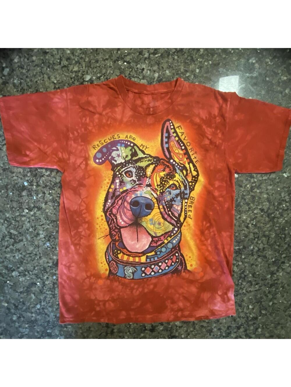 Lot Of 2 The Mountain Tie Dye Dog T Shirts Size Large